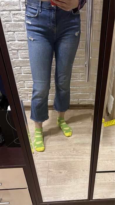 Джинси XRay сині плотні палаццо 30р/джинсы клеш,Турция,прямые