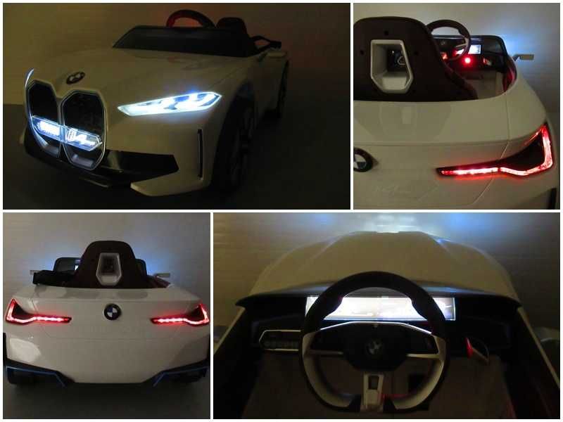 Auto na akumulator Autko dla dziecka BMW i4 Białe Pojazd Zabawka RATY!