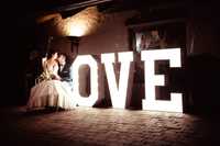 Napis LOVE LED Oświetlenie Dekoracje Ślubne