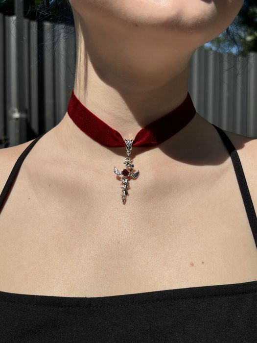 Чокер на шию з хрестиком