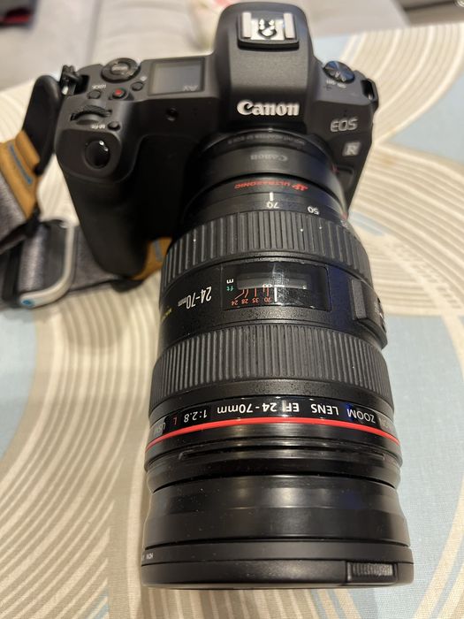 Canon R + 24-70 + 70-200 + peak design prawie nowe