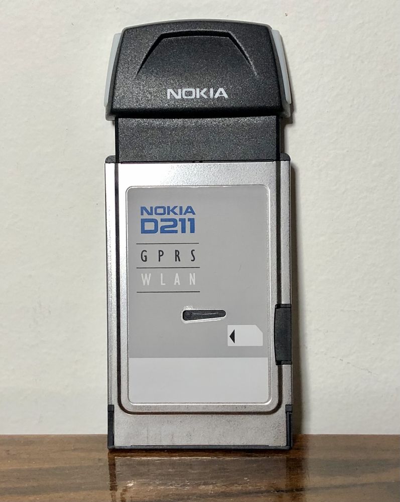 Karta PCMCIA z GPRS WLAN Nokia D211 do laptopa PC retro modem komputer