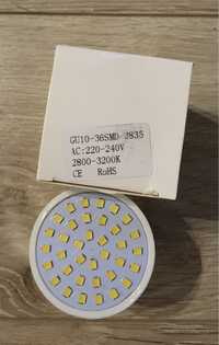 Żarówka led gu10 36smd - 2835 kolor ciepły 12szt/4zł szt