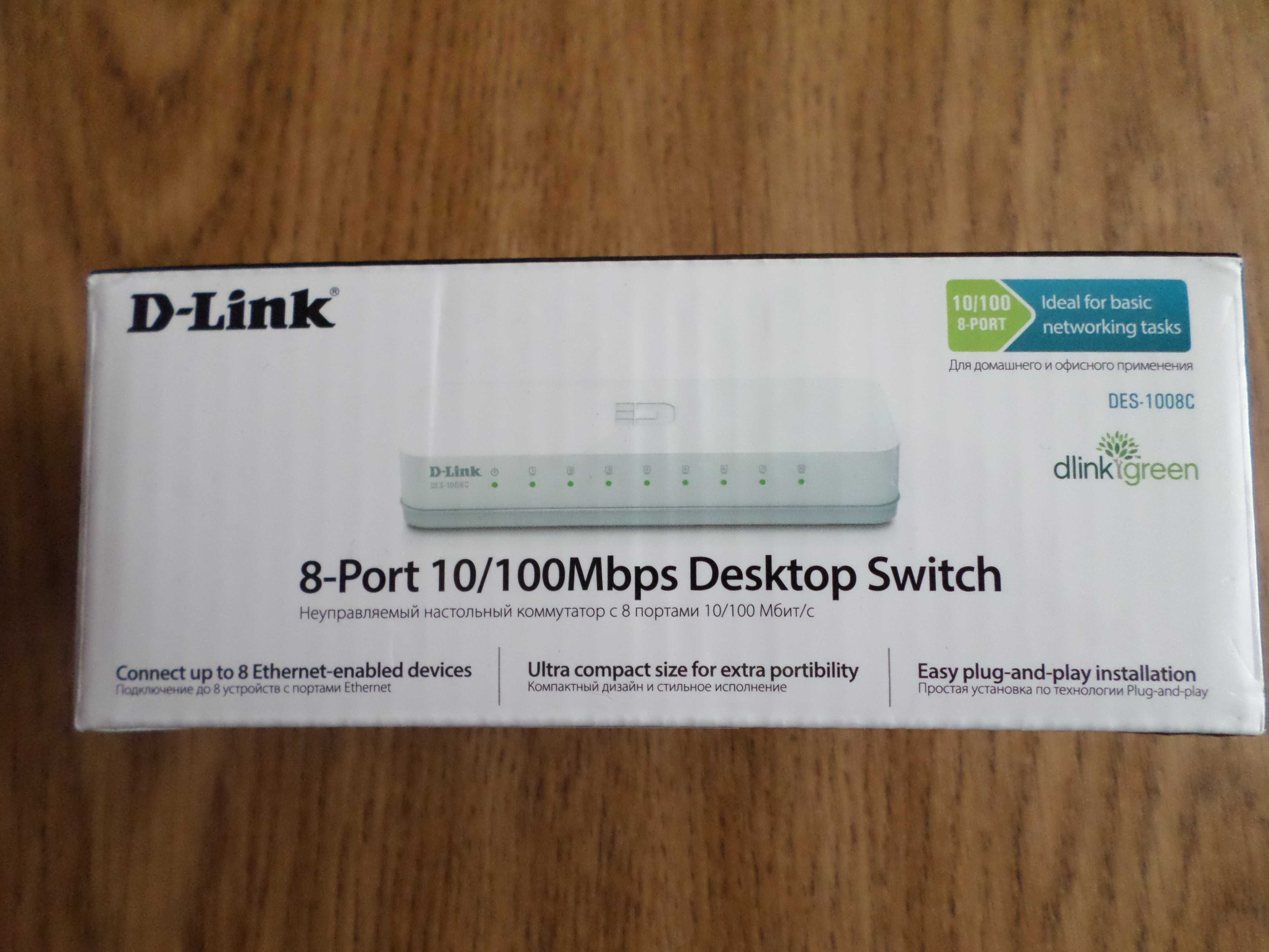 Коммутатор D-Link DES-1008C