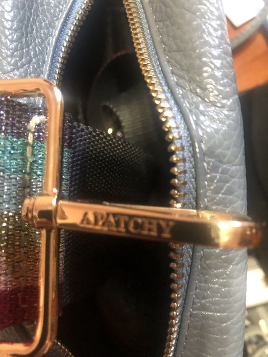 Шкіряна  жіноча кросс-боди  сумка  Apatchy london