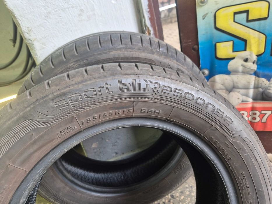 185/65r15 dunlop opony letnie uzywane 7mm bieznik