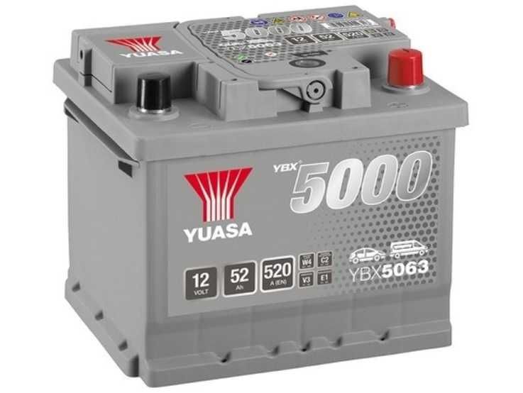 Akumulator 12V 52Ah 520A P+ YUASA Silver YBX5063 Ford