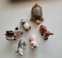 Mini figurki porcelanowe - zwierzęta 5 szt.