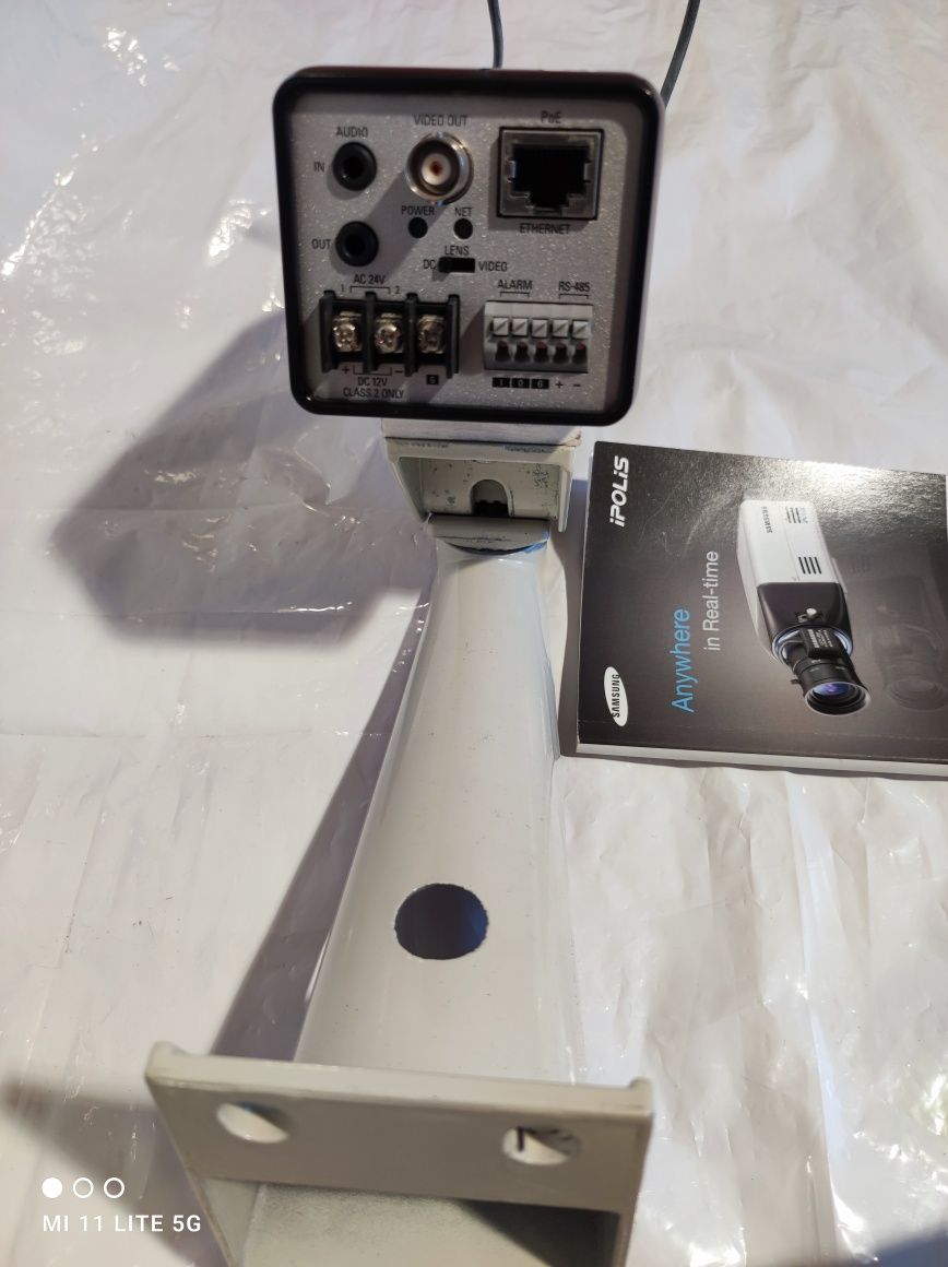 Kamera Samsung snc 550 CCTV do monitoringu instrukcja uchwyt obudowa