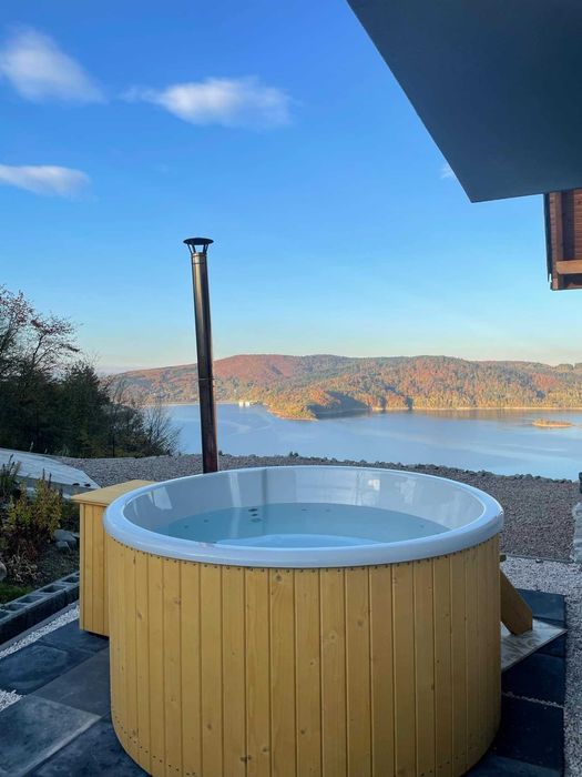 Domek z panoramicznym widokiem na Jezioro Mucharskie - Leo's House