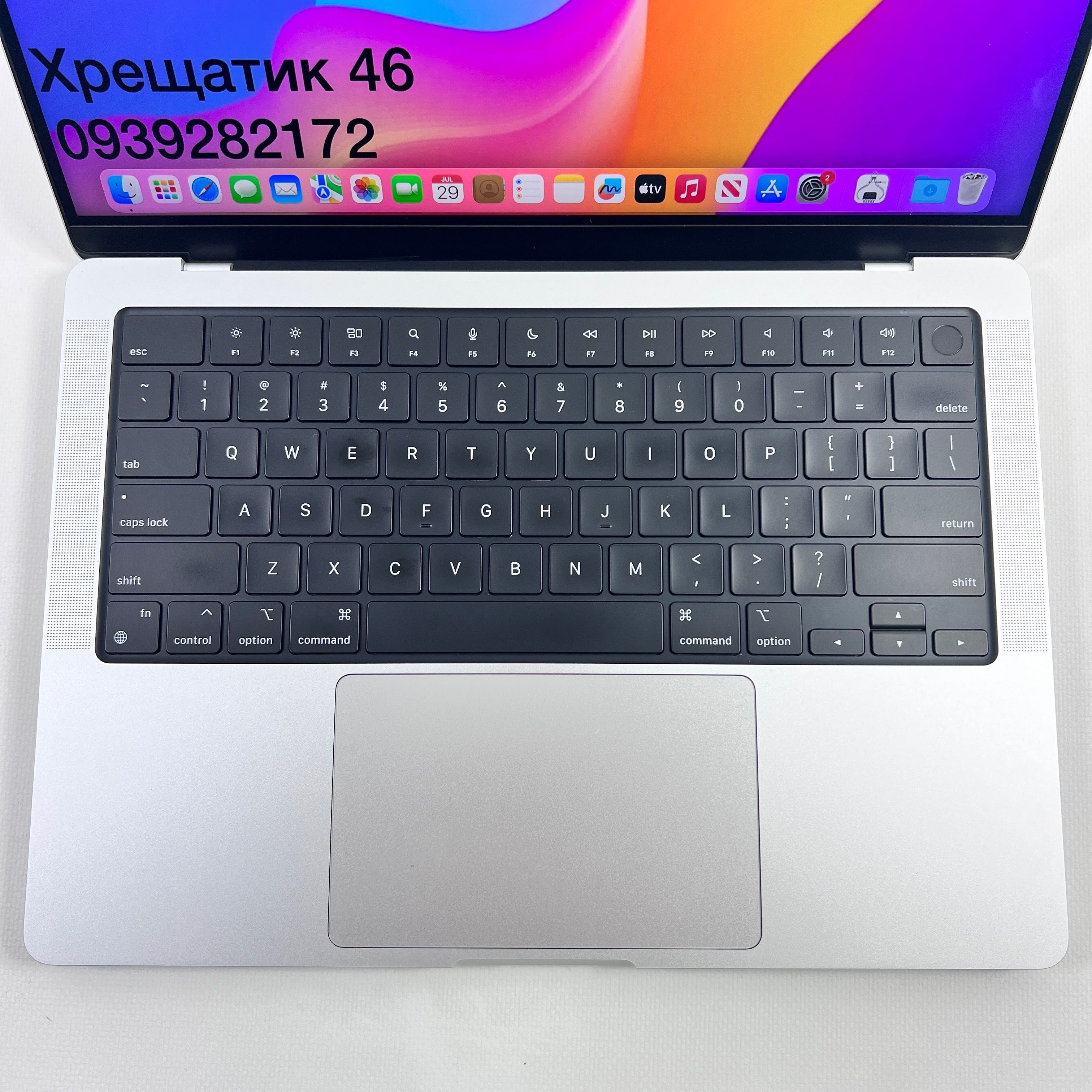 MacBook Pro 14 2021 M1 Max/64GB RAM/24GPU/1TB Silver Гарантія 3міс