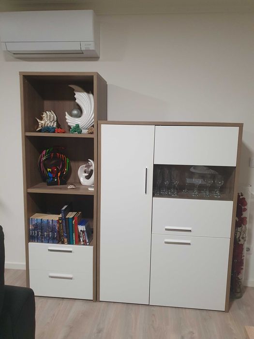 conjunto de estante e móvel