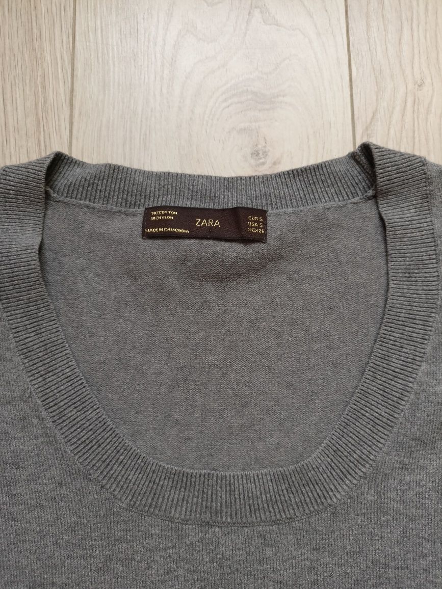 koszulka z krótkim rękawem ala sweterek / Zara / roz. S