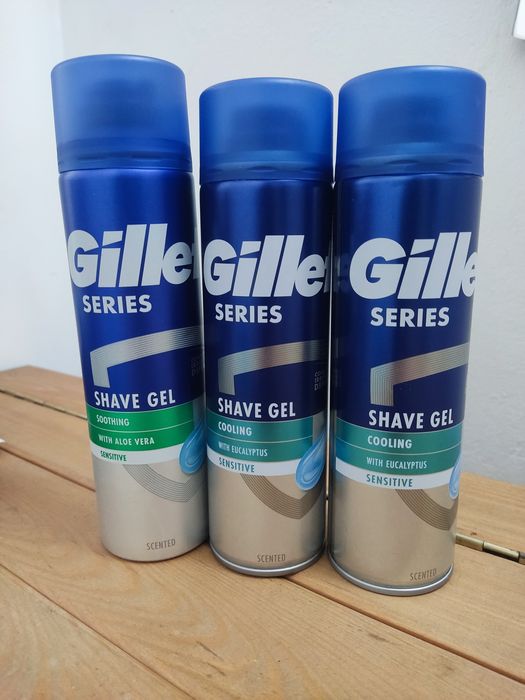 Zestaw Gillette 3x żel do golenia kosmetyczka