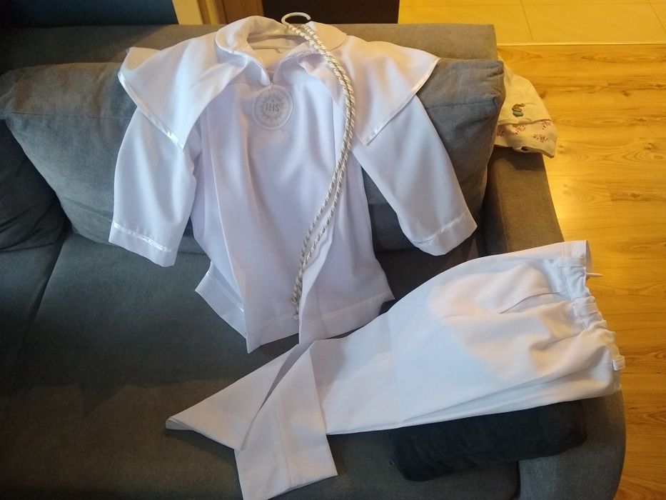 Strój komunijny alba i 2x buty r 33+34, MBNP Krakow