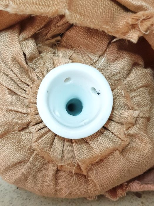 Lindissima antiga boneca em porcelana europeia Half Doll