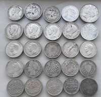 Продам разнообразные серебреные монеты многих стран