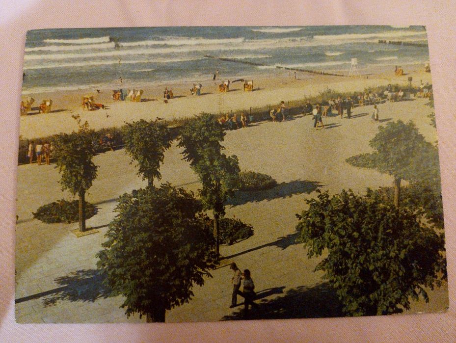 Pocztówka z PRL, Ustka.