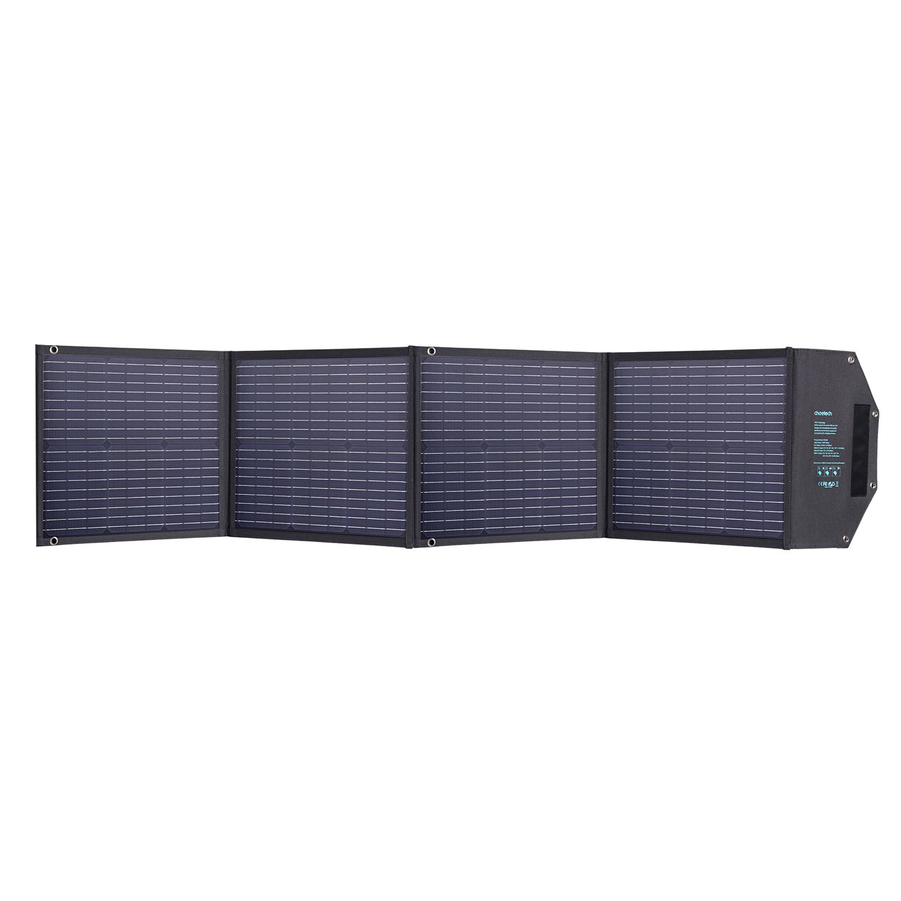 ładowarka solarna słoneczna 100w składana usb-c 2xusb pd qc czarna