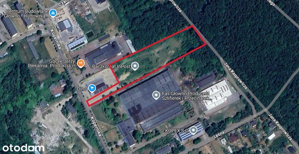 Działka Inwestycyjna Głowno ul. Kopernika