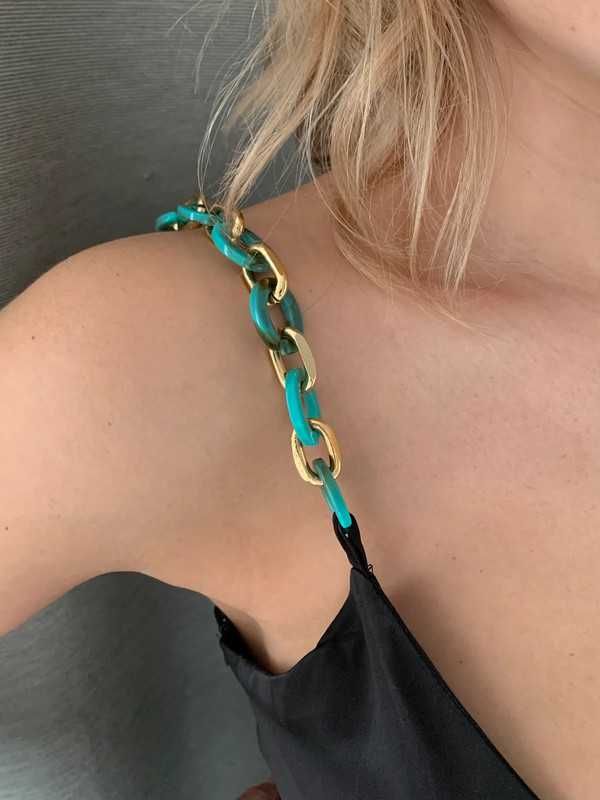 Missguided Tall czarna mini sukienka z ozdobnymi ramiączkami M