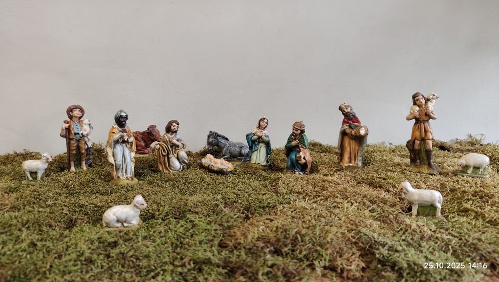 Figurki gipsowe do szopki - odnowione