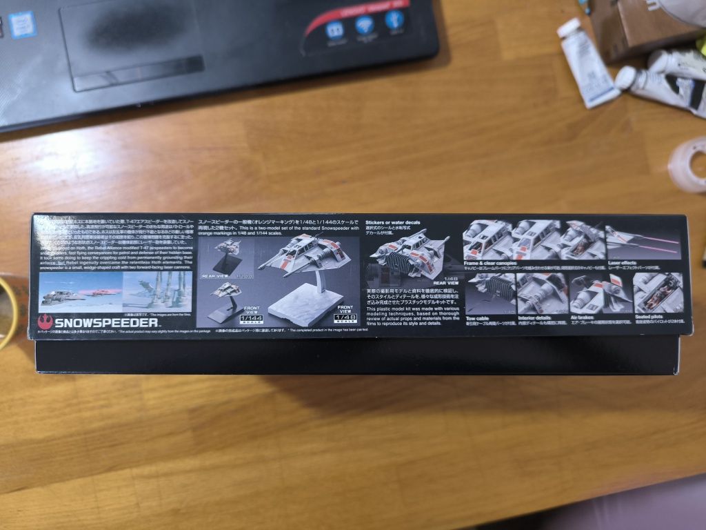 Star wars - Bandai - Snowspeeder - 2 miniaturas