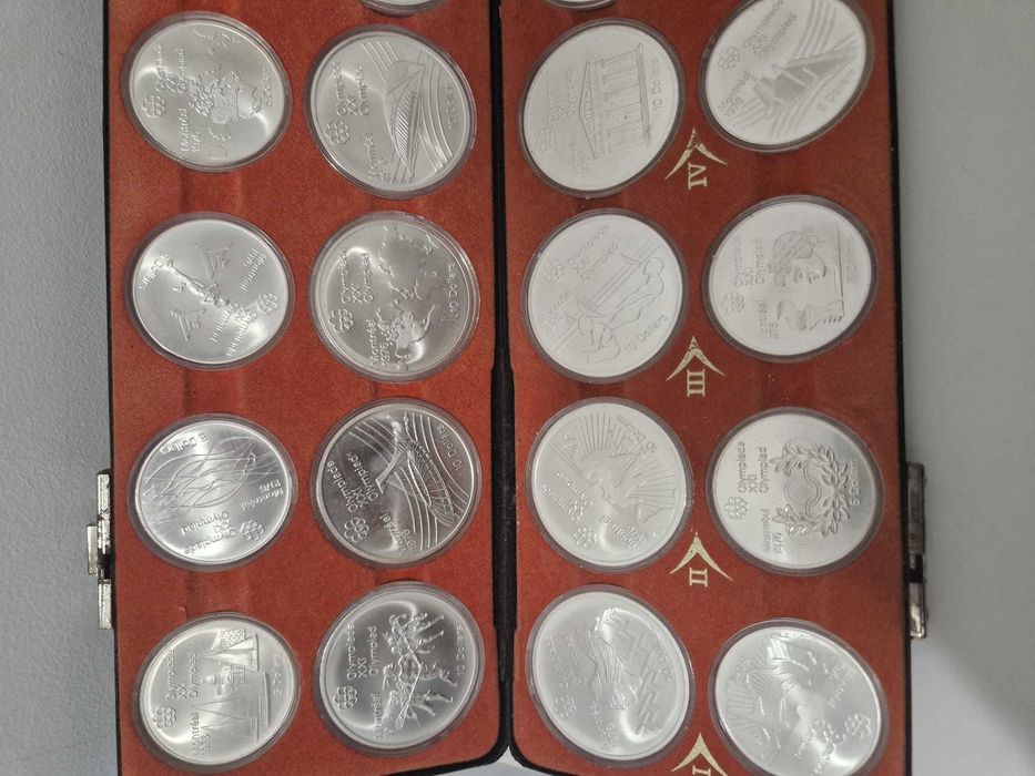 Conjunto de moedas prof olimpíadas 1976 Canadá com estojo
