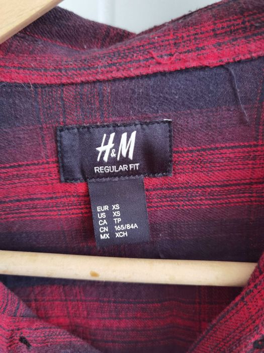 Męska koszula w kratę H&M XS