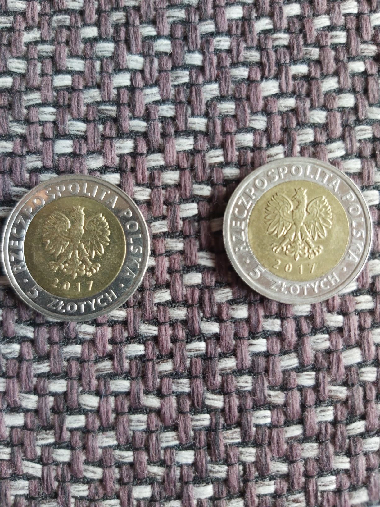 2 x monety kolekcjonerskie 5 zł. 2017 r. (Numizmatyka)