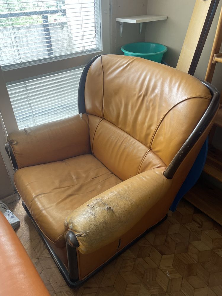 Sofa rozkladana z funcją spania i fotel