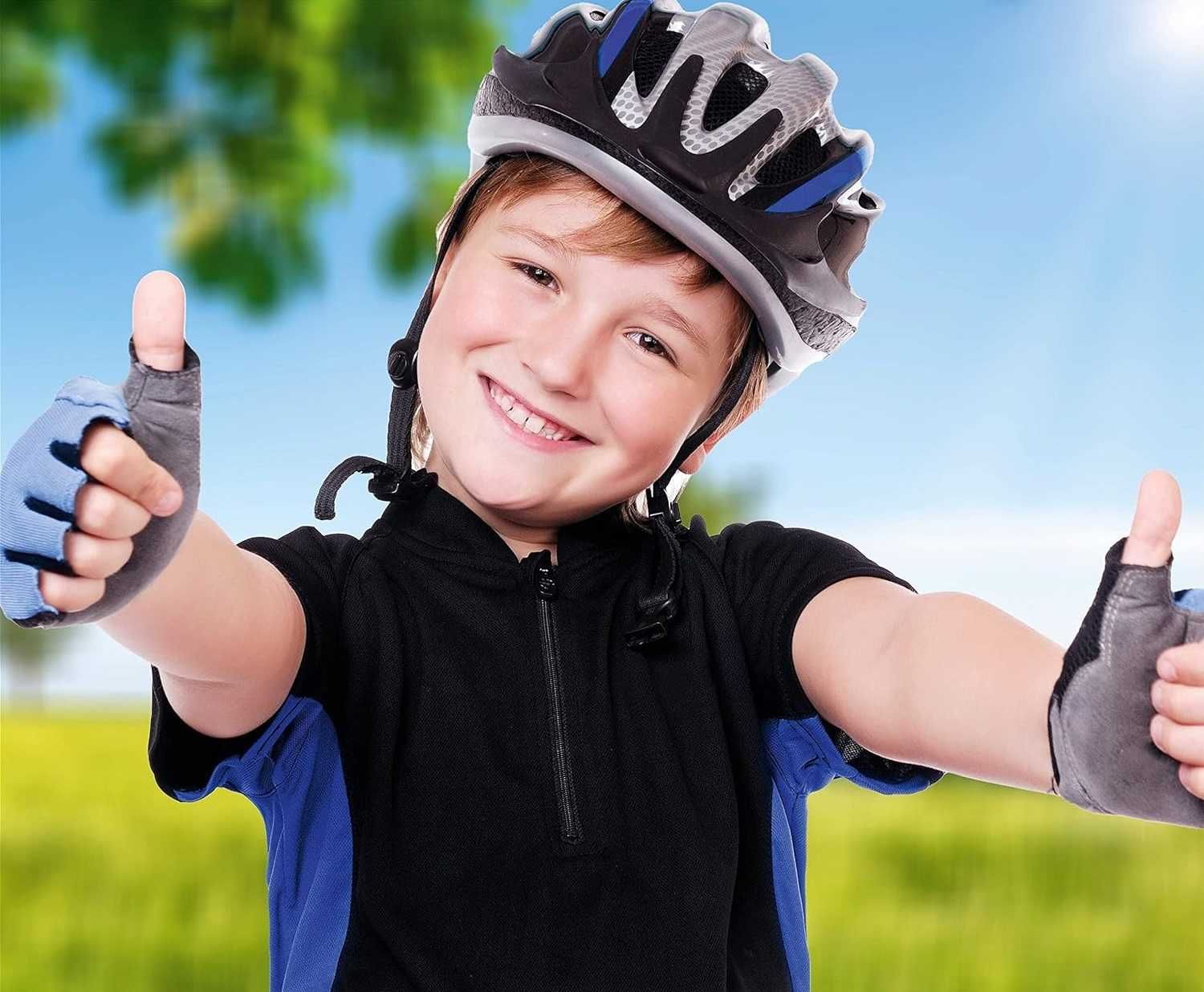 780 Rękawiczki Rowerowe Dziecięce WALSER Elastyczne Pianka 4-7LAT