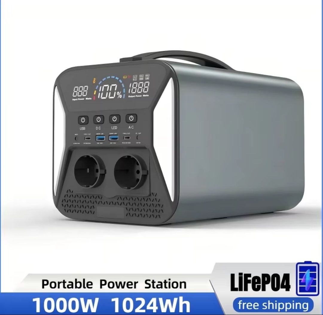 Зарядна станція Euro Socket UA1101L 1000 Вт best LiFePO4 +5000 циклів