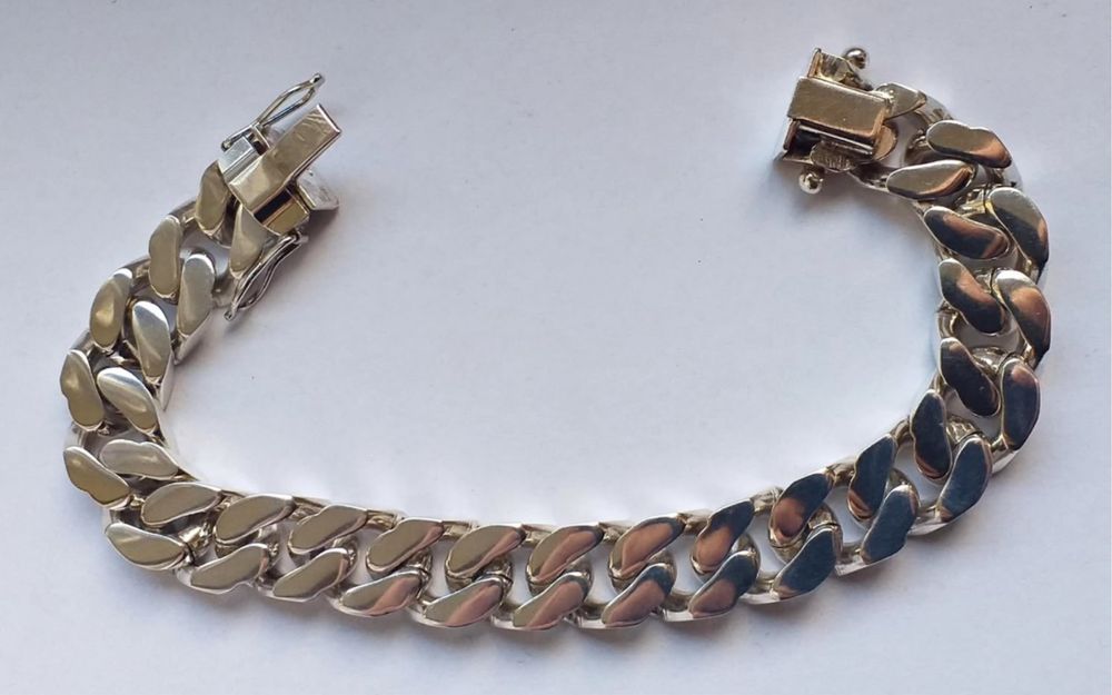 Серебряный браслет 925 Панцирь 79г