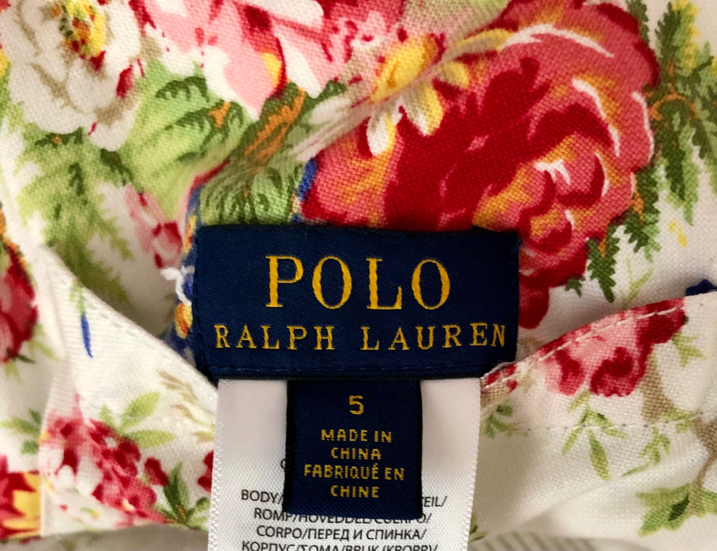 Polo Ralph Lauren Бомбер куртка двухсторонняя для девочки на 5 лет