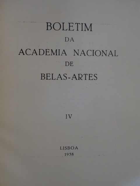 Boletim da Academia Nacional de Belas Artes - Ano 1938