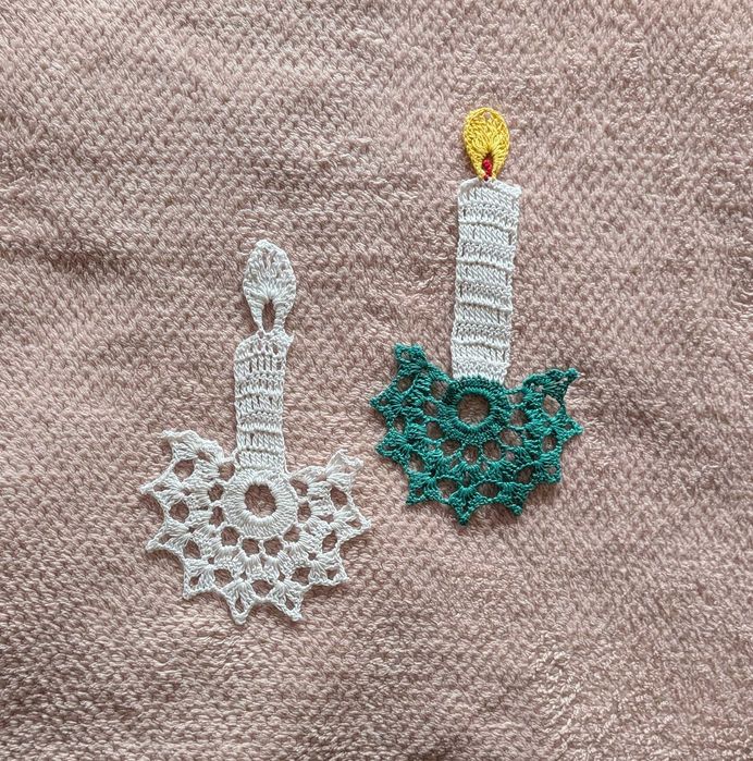 Świece 2szt. handmade