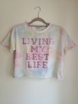 T-shirt Colorida com Lantejoulas