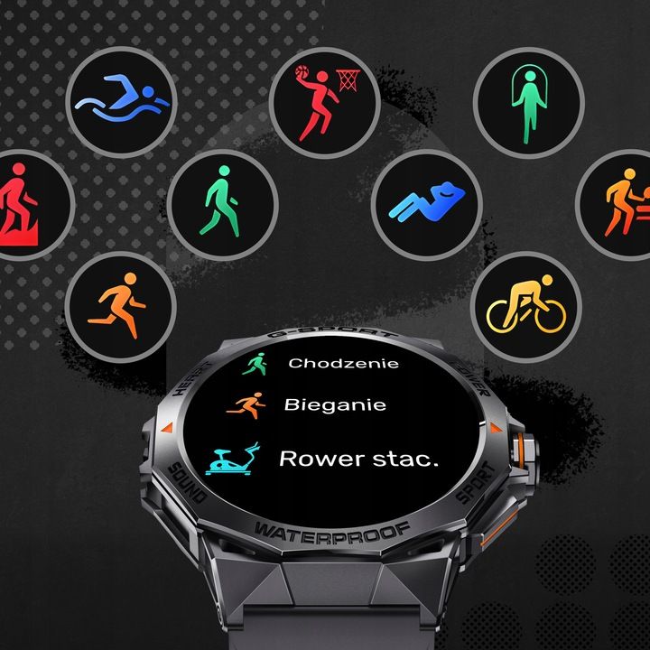 Smartwatch Zegarek Męski Menu Polskie Sport Puls Rozmowy Smart Watch A