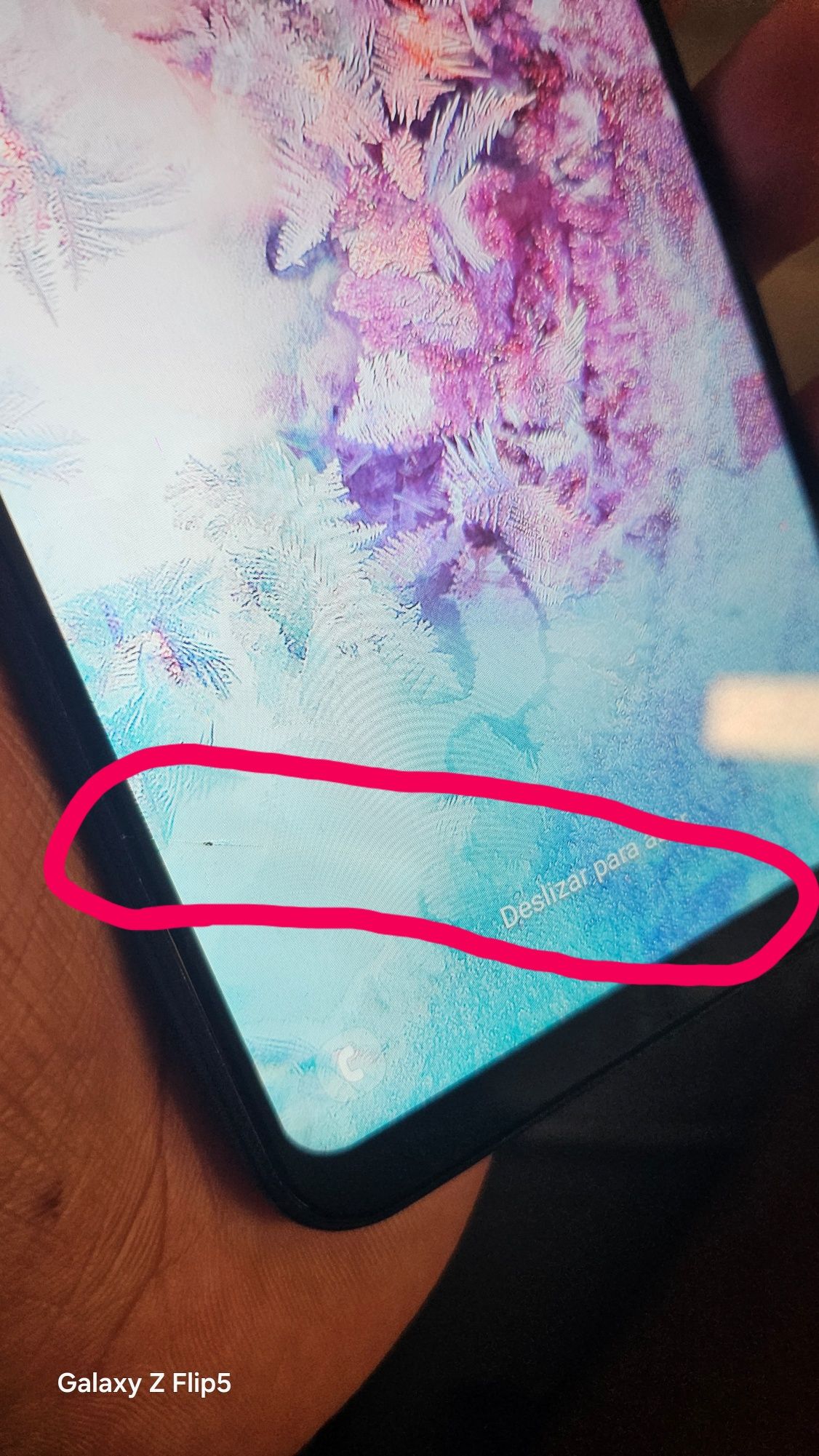 Samsung A10 pequeno trincado
