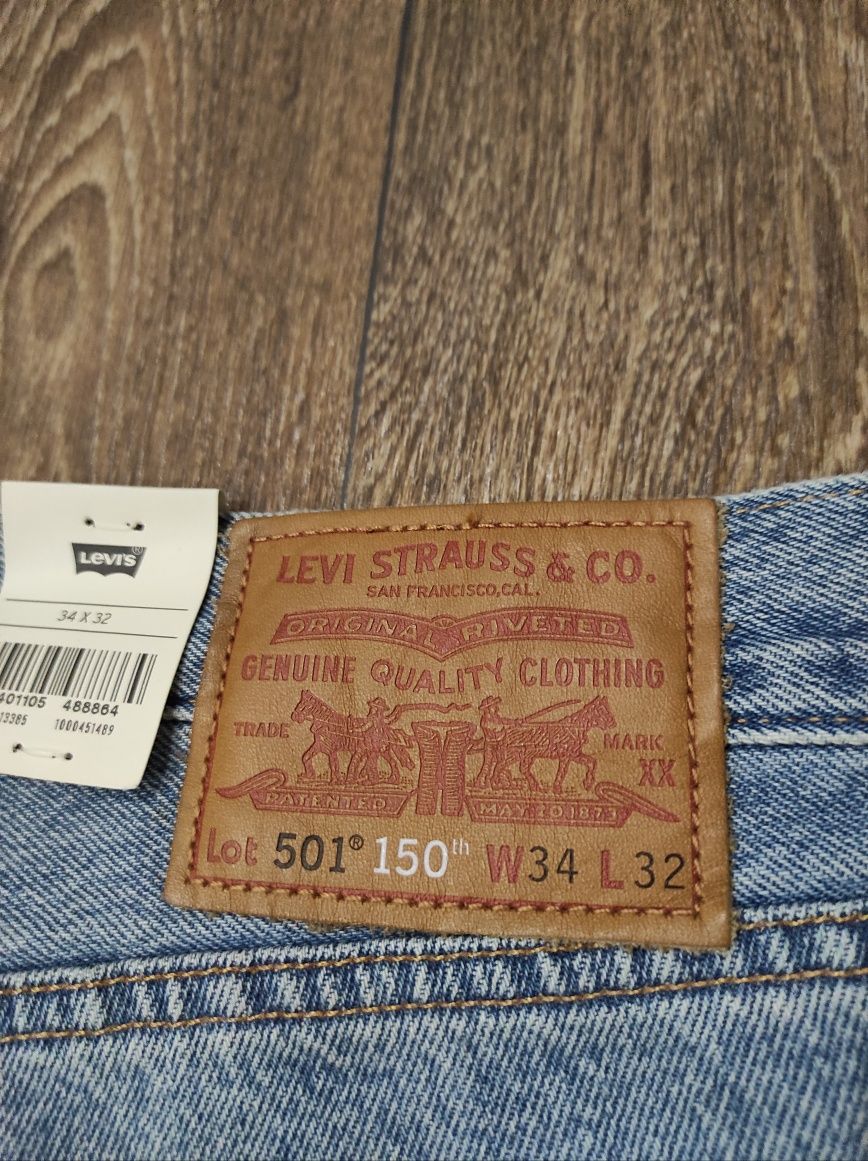 W34L32 Levis 501 чоловічі джинси оригінальні