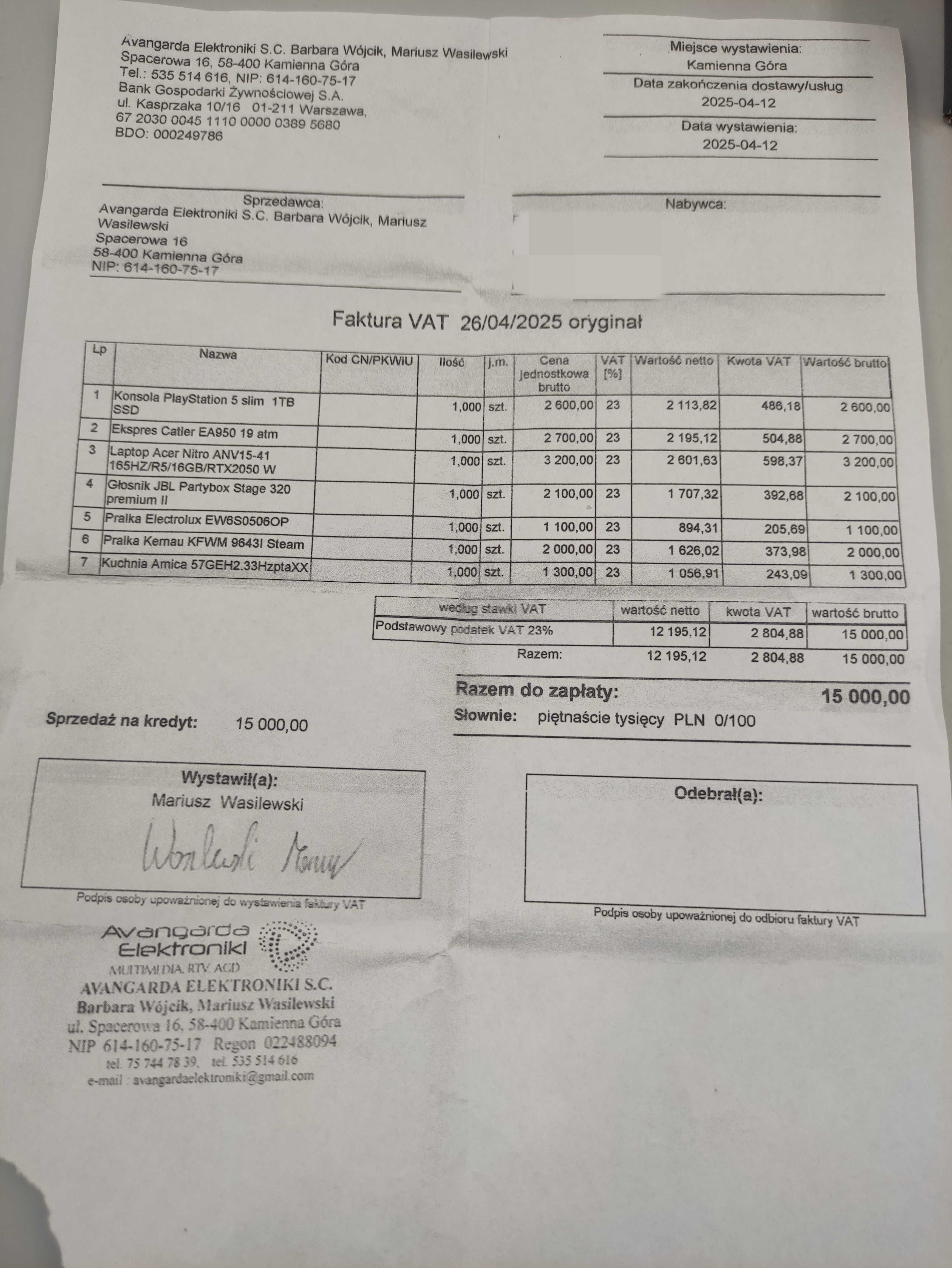 Na Lewara Ekspres ciśnieniowy Catler EA950 Gwarancja