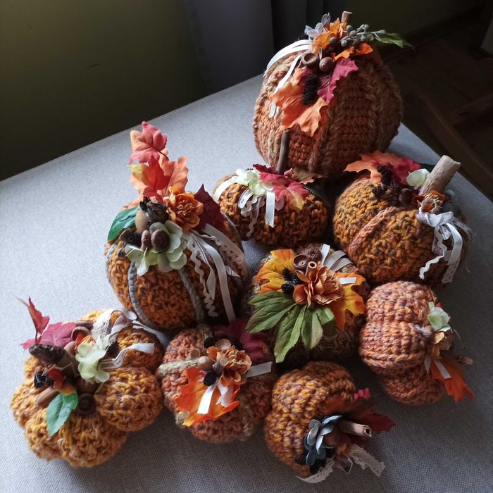 Szydełkowe dynie. Komplet