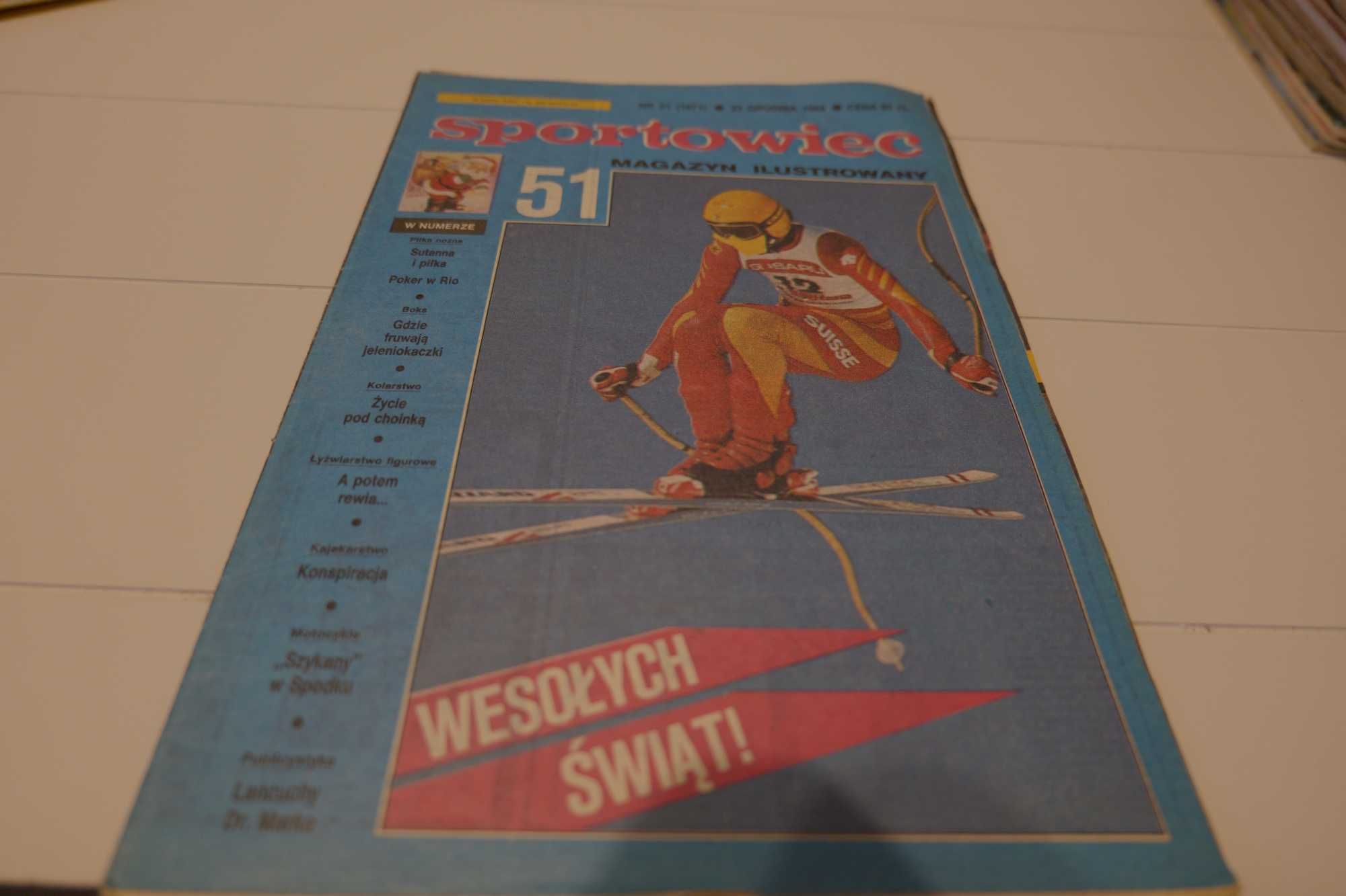 Sportowiec magazyn ilustrowany NR 51/1988 , stan dobry minus