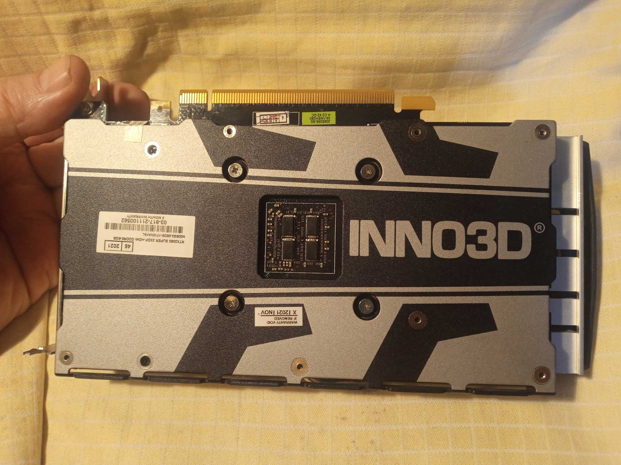 Видеокарта NVIDIA INNO3D GeForce RTX 2060 Super  8GB. Пломба