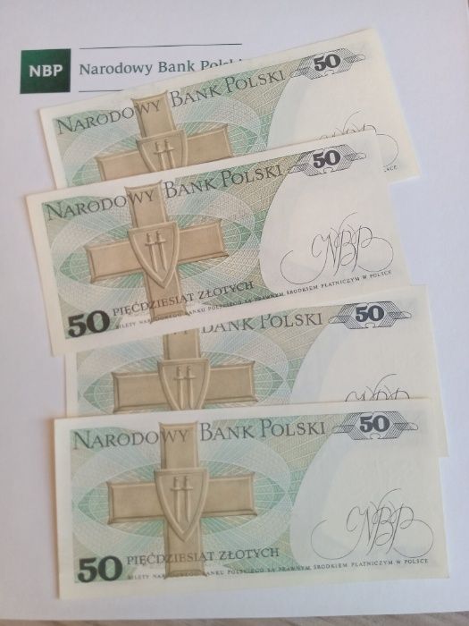 Banknot 50 zł PRL - UNC/UNC-. Piękny stan!