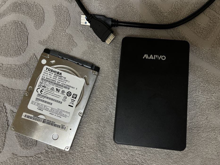 Накопияувач HDD SATA 1.0TB Toshiba + зовнішня кишеня