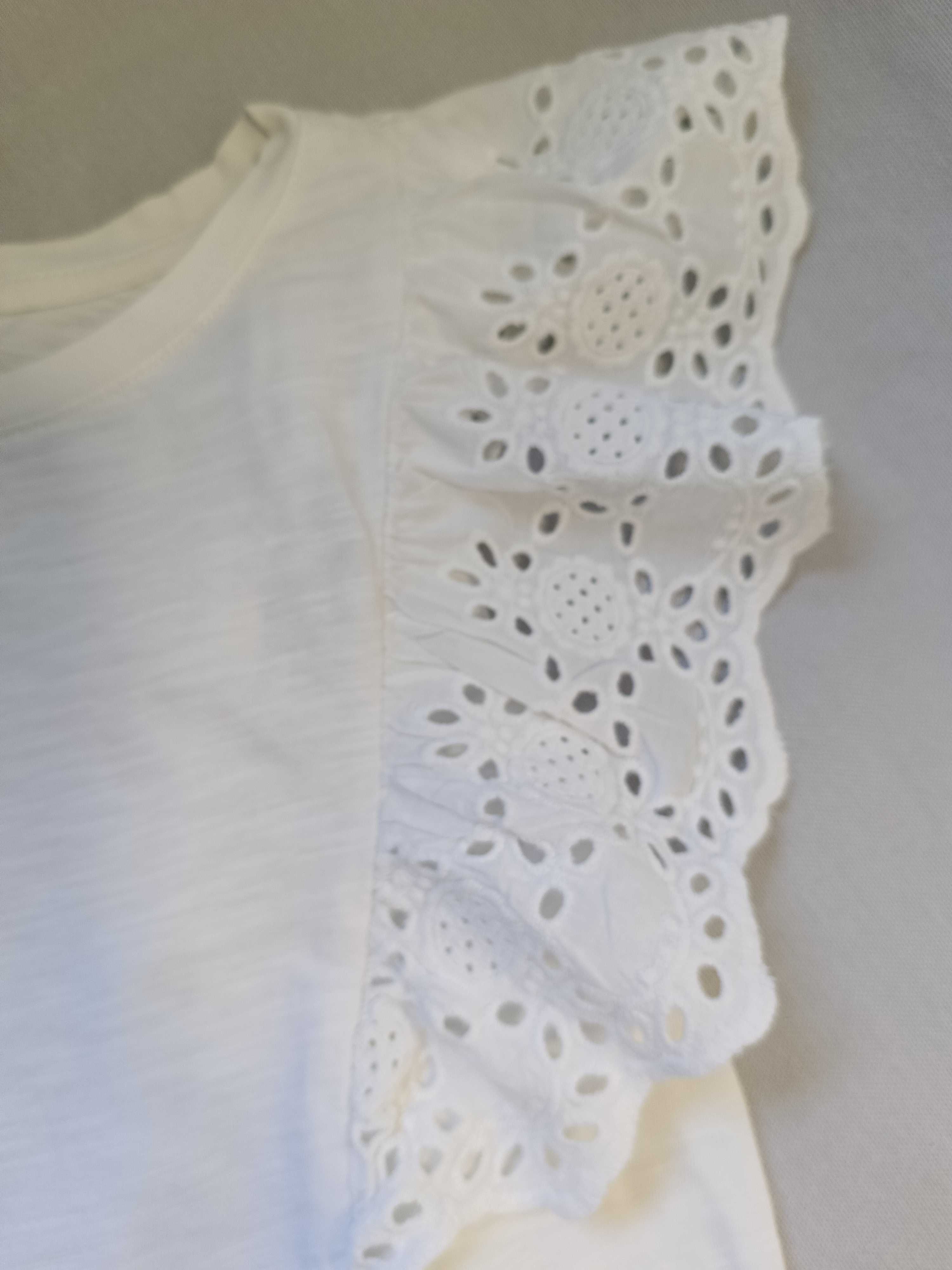 Лосіни кльош C&A+ біла футболка H&M, 122-134 розмір