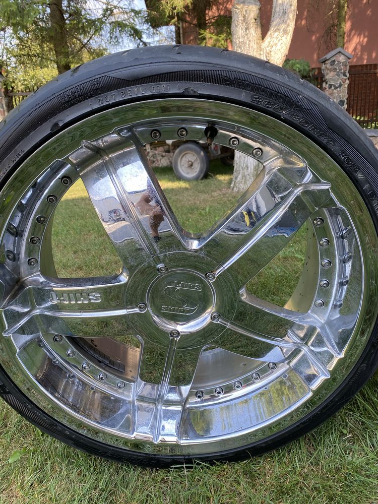 Felgi SHIFT 22” 9.5J 5x120 5x130 opony 265x35x22 102v