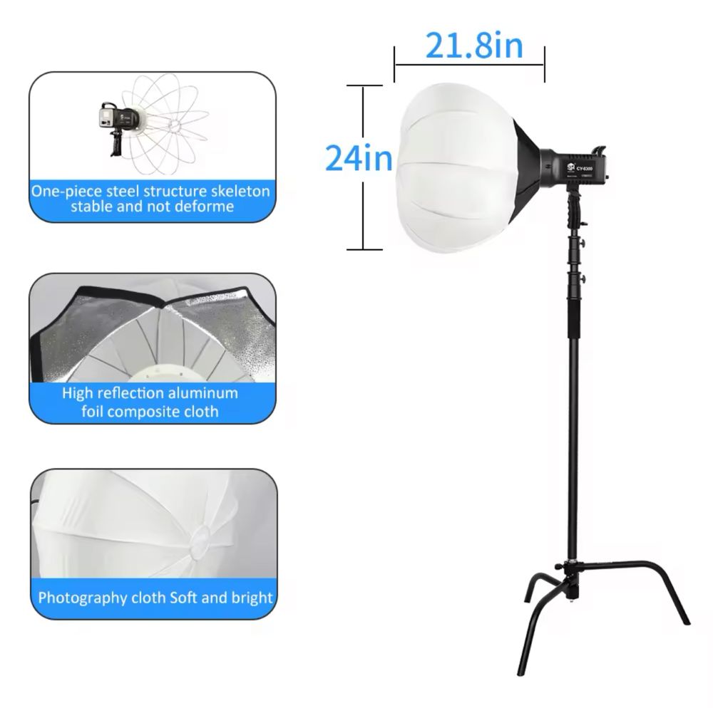 Softbox Lanterna Globo 65 cm encaixe Bowens